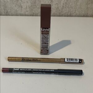 NYX Beauty bundle-ultimate glow shots, which wear liner stick,matte lip liner